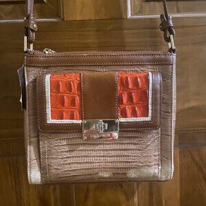 Brahmin Mimosa- Cabana Vertical Vineyard Crossbody with duster bag